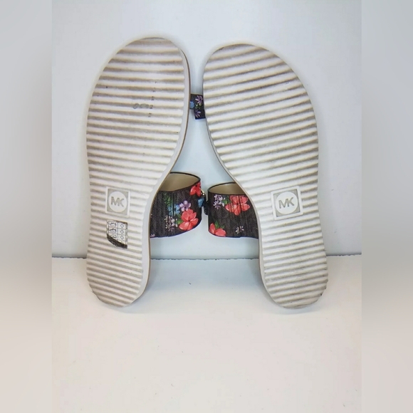 Like NEW Michael Kors MK Designer Floral-Print Sandals Size 10 - Picture 8 of 8